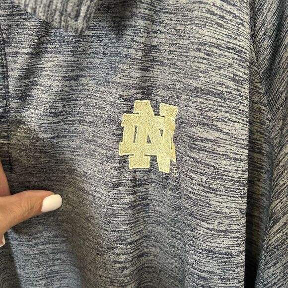 Notre Dame Fighting Irish Polo Performance Shirt Mens 5XL Gray Colosseum golf - Picture 5 of 12